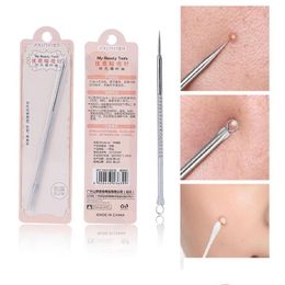 Other Skin Care Tools Doubleended Needle Blackhead Comedone Acne Pimple Blemish Extractor Stainless Steel Needles Remove Face Pore D Dhd3H