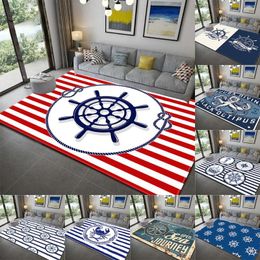 Carpets Nautical Style Rugs Kids Mats Bedroom Kitchen Room Living Bathroom