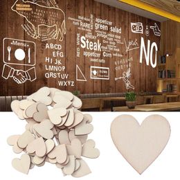 Christmas Decorations 50pcs 2.5cm Wooden Hearts Slices Embellishments Scrapbooking Wedding Crafts