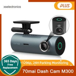 Update 70mai Dash Cam M300 Car DVR 140 FOV 1296P Night Vision 70mai M300 Dash Camera Recorder Gray 24H Parking Mode WIFI App Control Car DVR