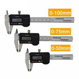 Vernier Calipers Mini Pocket Stainless Steel Digital 50mm 70mm 100mm 150mm Electronic Slider Gem Thickness Gauge 230227
