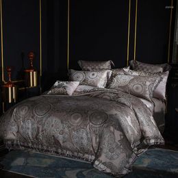 Bedding Sets Luxury Jacquard Cotton StainUS Size Set 4/6/10Pcs 106''x90'' Duvet Quilt Cover Bedspread