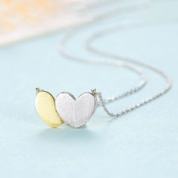 New modern style brand design romantic heart pendant necklace fashion sexy women collar chain necklace jewelry accessories
