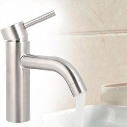 Bathroom Sink Faucets One-Handle Kitchen Mixer Water Tap Basin SUS304 Stainless Steel Faucet G1/2 Torneira Do Banheiro