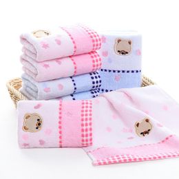 Children's Cotton Towel cartoon romantic Bear jacquard pure cotton children's soft absorbent cute household children's towel