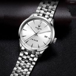 Wristwatches Shanghai Watch Automatic Mechanical 38mm Dress Watches Men Luxury Stainless Steel Sapphire Luminous Clocks DIAMOND