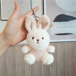 Cute Fluffy Bear Doll Keychain Cartoon Rabbit Bag, Pendant Accessories Small Gift Doll Plush Toys