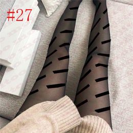 Designer Tights Stockings Womens Leggings Luxury Socks Full Letters Stretch Net Stocking Ladies Sexy Pantyhose womens clothes pantyhose 3 itemsRGJ6