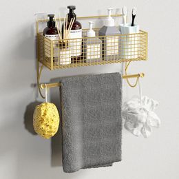 Kitchen Storage & Organisation Style Free Punch Towel Rack Toilet Wall Hanging Bathroom Vanity Table Cosmetic