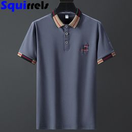 Men's Polos 95% cotton summer men's short-sleeved T-shirt with collar slim fit POLO shirt men's t-shirt top clothes casual wear clothing 230228