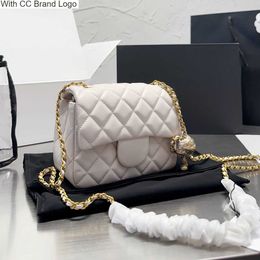 CC Brand Shoulder Bags Classic Mini Top Lambskin Quilted Bags With Crush Ball Designer Metal Hardware Turnbuckle Chain Crossbody Shoulder Wallets French Luxury