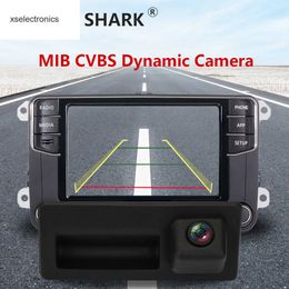 Update Car CVBS Rearview Camera Intelligent Dynamic Trajectory Reverse Camera with Trunk Switch For VW MIB Radio RCD330 RCD360 280B Car DVR