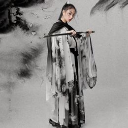 Stage Wear Women Ink Painting Hanfu Dress Ancient Traditional Princess Clothing National Outfit Chinese Folk Dance Costumes SL7695
