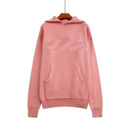 Men's Hoodies Sweatshirts Designer Mens Women Long Sleeve Letter Knit Hoody Knitted Sweaters Casual Pullovers Autumn Winter Spring Fashion 4d1d