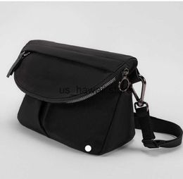 Evening Bags LL Unisex xOutdoor Bags Crossbody Bag Gym Elastic Adjustable Strap Shoulder Chest Bag Belts Fanny Pack Black T230228