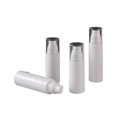 Packing Empty White Plastic Bottle 30ml 50ml Dewarflask Spary Lotion Press Pump With Clear Lid Portable Refillable Container Packaging Cosmetic