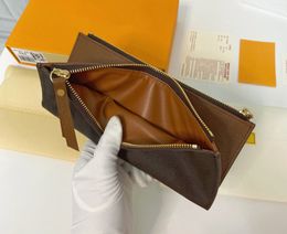 Fashion designer wallets luxury Adele purse mens womens clutch Highs quality monograms zipper coin purses ladies slim card holder original box double bag style