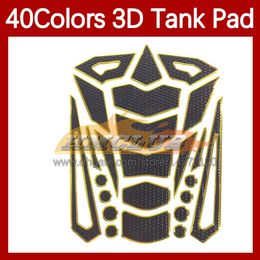 Motorcycle Stickers 3D Carbon Fiber Tank Pad Protector For HONDA CBR600FS CBR600 CBR 600 F4i CBR600F4i 01 02 03 2001 2002 2003 Gas Fuel Tank Cap Sticker Decal 40 Colors