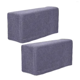 Chair Covers 2 Pcs Recliner Armrest Sofa Protectors Black Love Seat Couch Stretch Protective Case