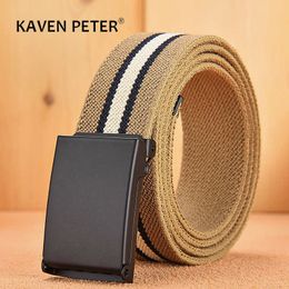 Belts New Elastic Canvas Belt Sport Men Wedding Stretch Casual Leather Belts Military Waistband Braided Style Elasticity Woven 35CM Z0228