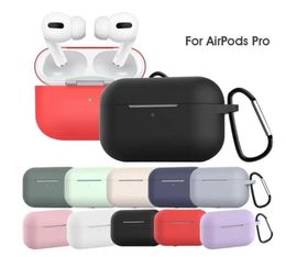 200pcs/lot For Apple Airpods Cases Silicone Soft Ultra Thin Protector Airpod Cover Earpod Case Anti-drop Airpods pro Cases DHL Shipping