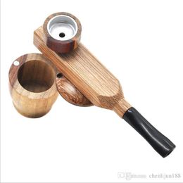 New wood pipe, portable cigarette holder, barrel, pipe, log, Colour pipe, small pipe.