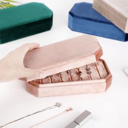 Jewellery Pouches Velvet Ring Tray Stud Earrings Plate Display Stand Storage Box Wholesale
