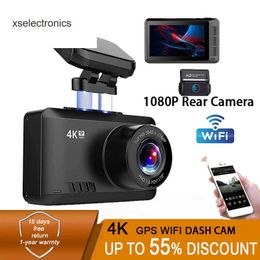 Update Car DVR Camera 4K 1080P Video Recorder WIFI GPS Dashcam Dash Cam Car registrar Spuer Night Vision Car DVR