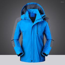 Men's Down Autumn Winter Mens Softshell Hiking Parkas Jackets Zipper Waterproof Windproof Quick-drying Breathable Sport Men Outdoor Coat