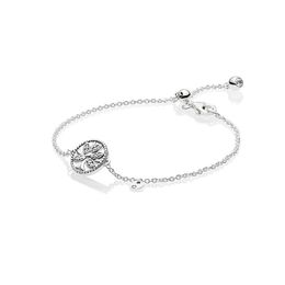 Sparkling Family Tree Slider Bracelet for Pandora Real Sterling Silver Hand Chain designer Jewellery For Women Girlfriend Gift Bracelets with Original Box Set