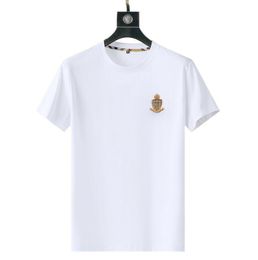 comfortable white designer t shirt summer white short sleeve Mercerized cotton men tshirt tee mens clothes