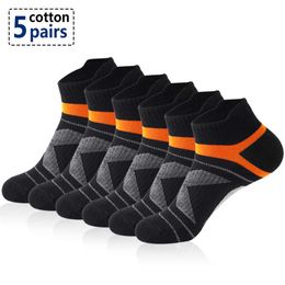 Men's Socks 5PairsLot High Quality Men Socks Ankle Breathable Cotton Sports Socks Mesh Casual Athletic Summer Thin Cut Short Sokken Gifts Z0227