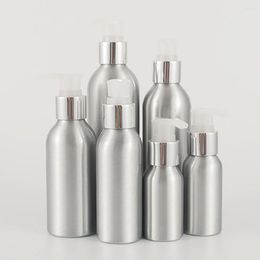 Storage Bottles Unique 50ml Eye Serum Bottle Aluminium Lotion With Pump Cosmetic Packaging Luxury