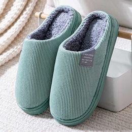 Slippers Women Home Slippers Winter Warm Casual Shoes Men Soft Sole House Slides Non Slip Flats Indoor Bedroom Couples Floor Slipper Z0215