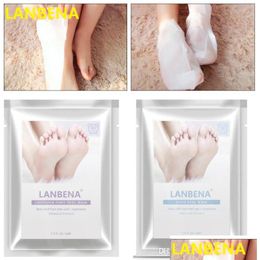 Other Skin Care Tools Lanbena Lavender Foot Mask Film Moisturizing Exfoliation Removal Dead Double Drop Delivery Health Beauty Device Dhyq7