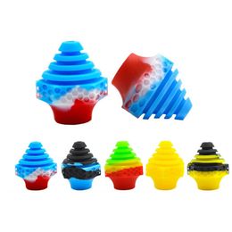 Latest Colorful Smoking Hookah Silicone Multi Joint Change-over Caps Portable 510 Pen Batterys Filter Waterpipe Glass Bong Connector Bowl Cigarette Holder Plug DHL