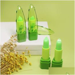 Lipstick Peinifen Aloe Vera Gel Gloss Colour Changing Moisturiser Antidrying Desalination Finegrain Lip Blam Care Drop Delivery Healt Dhg9S