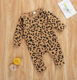 Baby Jumpsuits And Rompers Boys Girls Children Leopard print with long sleeves Clothes