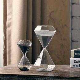 Clocks Accessories Other & Modern Minimalist Hourglass Timer Bedroom Study Office El Living Room Decoration Glass Ornaments