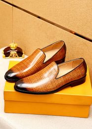 2023 Men's Classic Business Dress Shoes Fashion Elegant Formal Party Wedding Designer Flats Men Brand Slip on Office Loafers Size 38-45