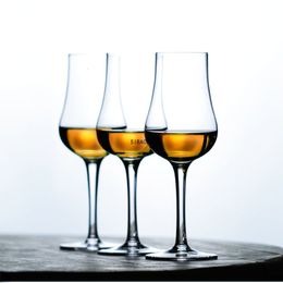 Tumblers Single Malt Scotch Whisky Crystal Glass Neat Brandy Snifter Wine Taster Drinking Copita Goblet Cup Gift For Dad Wholesale 230228