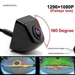 Update CCD HD 180 Degree Fisheye Lens Car Camera Rear / Front View Wide Angle Black Metal Reversing Backup Camera Night Vision 12V Car DVR