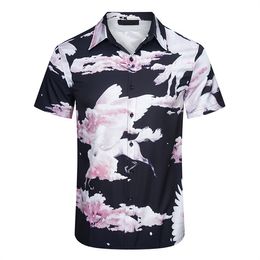 1 Men Designer Shirts Summer Shoort Sleeve Casual Shirts Fashion Loose Polos Beach Style Breathable Tshirts Tees Clothing Q11