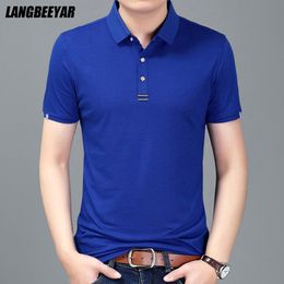 Men's Polos Top Quality Summer Designer Brand Mens Polo Shirts Turn Down Collar Short Sleeve Casual Tops Fashions Men's Clothing 230228