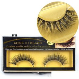 False Eyelashes Premium Quality Mink Natural Long Thick Soft Fake Eye Lash Extensions Black 3D Lashes Drop Delivery Health Beauty Ma Dh4Hs