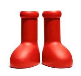 Astro Boy Boot Uomo Donna Designer MSCHF Stivali Stivali da pioggia grandi stivali rossi Fondo spesso Stivaletti antiscivolo Stivaletti con piattaforma in gomma Scarpe moda con scatola