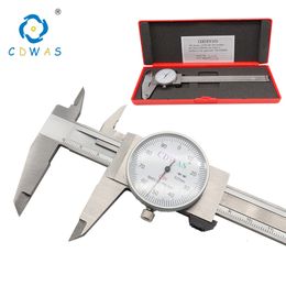 Vernier Calipers 0-150mm 0.01mm Dial High Precision Industry Stainless Steel Shockproof Metric Measuring Tool 230227