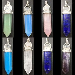 Pendant Necklaces Beautiful Jewelry Lapis Lazuli Crystal Howlite Opal Women Men Bead PWB765