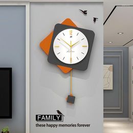 Wall Clocks Minimalist Modern Wooden Clock Design Bedroom Silent Mechanism Battery Operated Duvar Saati Home Decor Living Room