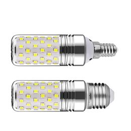 3-Color- Dimmable Corn Bulbs Lamps E27 E26 B22 E14 12W 16W SMD2835 Led Bulb Candle 110V 220V 230V Save Energys Warm Cool White LEDs Corns Lamp oemled